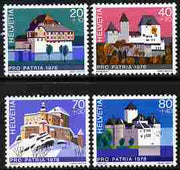 Switzerland 1978 Pro Patria - Swiss Castles perf set of 4 unmounted mint SG 955-58