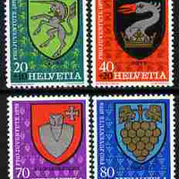 Switzerland 1979 Pro Juventute Arms of the Communes set of 4 unmounted mint SG J266-69