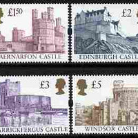 Great Britain 1997 Castle High Value set of 4 (Enschede printing) unmounted mint, SG 1993-96