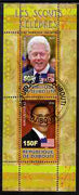 Djibouti 2010 Famous Scouts - Bill Clinton & Barack Obama perf sheetlet containing 2 values fine cto used