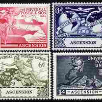 Ascension 1949 KG6 75th Anniversary of Universal Postal Union set of 4 unmounted mint, SG52-55