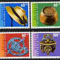 Switzerland 1995 Pro Patria - Folk Art perf set of 4 unmounted mint SG 1301-04