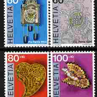 Switzerland 1994 Pro Patria - Folk Art perf set of 4 unmounted mint SG 1287-90