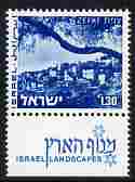 Israel 1971-79 Landscapes £1.30 Zefat with one phosphor band unmounted mint with tab SG 508apa