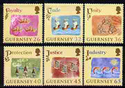 Guernsey 2004 800th Anniversary of Allegiance to England perf set of 6 unmounted mint, SG 1038-43