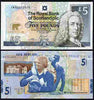 Great Britain - Scotland 2005 Jack Nicklaus £5 note issued by Royal Bank of Scotland unfolded and fine