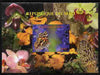 Mali 2010 Butterflies #05 with Orchids & Fungi in background imperf s/sheet unmounted mint. Note this item is privately produced and is offered purely on its thematic appeal,