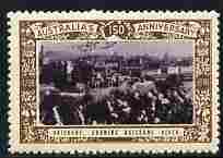 Australia 1938 Brisbane showing the River Poster Stamp from Australia's 150th Anniversary set, very fine mint with full gum