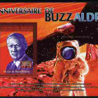 Guinea - Conakry 2010 80th Birthday of Buzz Aldrin #2 perf m/sheet unmounted mint