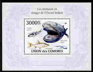 Comoro Islands 2010 Endangered Animals of the Indian Ocean perf m/sheet unmounted mint