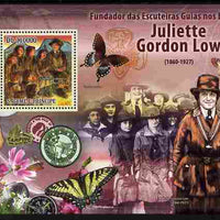 St Thomas & Prince Islands 2010 Juliette Gordon Low (Girl Scouts of America) perf m/sheet unmounted mint