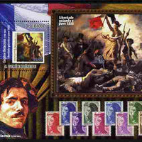 St Thomas & Prince Islands 2010 Stamp On Stamp - Eugene Delacroix perf m/sheet unmounted mint