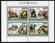 Togo 2010 Elephants perf sheetlet containing 4 values unmounted mint