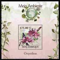 Mozambique 2010 The Environment - Orchids perf m/sheet unmounted mint Michel BL 290