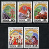 North Korea 1994 Publication of Kim Il Sung's book (Agriculture, Energy & Industry) set of 5 unmounted mint*