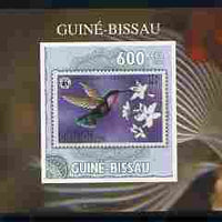 Guinea - Bissau 2010 WWF - Stamp On Stamp #3 - Humming Bird (Grenada Genadines) individual imperf deluxe sheet unmounted mint. Note this item is privately produced and is offered purely on its thematic appeal