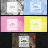 Guinea - Bissau 2010 WWF - Stamp On Stamp #4 - Ghost Crab (Cocos Is) individual deluxe sheet - the set of 5 imperf progressive proofs comprising the 4 individual colours plus all 4-colour composite, unmounted mint