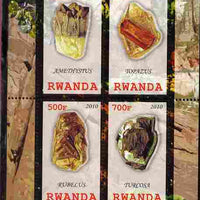 Rwanda 2010 Minerals #3 perf sheetlet containing 4 values unmounted mint