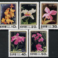 North Korea 1993 Orchids perf set of 5 unmounted mint, SG N3346-50*