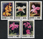 North Korea 1993 Orchids perf set of 5 unmounted mint, SG N3346-50*