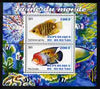 Burundi 2011 Fauna of the World - Fish #1 (Gourami & Vieja) perf sheetlet containing 2 values unmounted mint