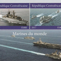 Central African Republic 2017 Ships of the World #2 perf sheetlet containing 2 values unmounted mint. Note this item is privately produced and is offered purely on its thematic appeal