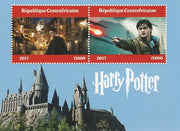 Central African Republic 2017 Harry Potter perf sheetlet containing 2 values unmounted mint. Note this item is privately produced and is offered purely on its thematic appeal