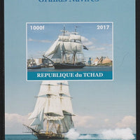 Chad 2017 Sailing Ships imperf s/sheet containing 1 value unmounted mint. Note this item is privately produced and is offered purely on its thematic appeal. .