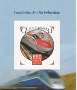 Guinea-Bissau 2015 High Speed Trains #4 imperf deluxe sheet unmounted mint. Note this item is privately produced and is offered purely on its thematic appeal