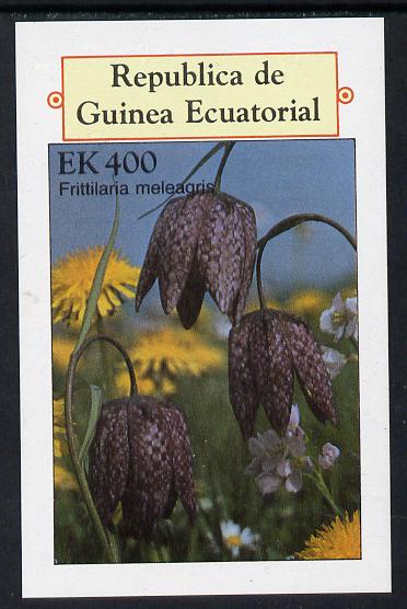 Equatorial Guinea 1977 Flowers 400ek imperf m/sheet unmounted mint