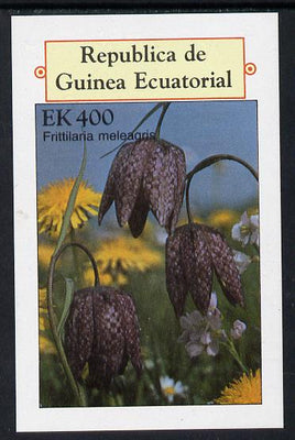 Equatorial Guinea 1977 Flowers 400ek imperf m/sheet unmounted mint