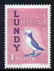 Lundy 1962 Europa 1p Puffin unmounted mint, Rosen LU 145