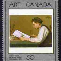 Canada 1988 Canadian Art - 1st series - The Young Reader 50c unmounted mint, SG 1289