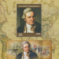 Madagascar 2018 Capt James Cook perf souvenir sheet unmounted mint. Note this item is privately produced and is offered purely on its thematic appeal.