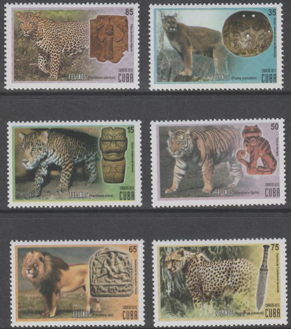 Cuba 2015 Cats perf set of 6 unmounted mint