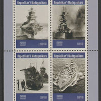 Madagascar 2019 Naval Ships perf sheet containing 4 values unmounted mint.