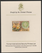 Nauru 1979 Christmas 15c Goodwill Toward Men,imperf mounted on Format International Proof Card, as SG217