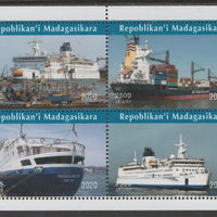 Madagascar 2020 Shipping perf sheetlet containing 4 values unmounted mint. Note this item is privately produced and is offered purely on its thematic appeal, it has no postal validity