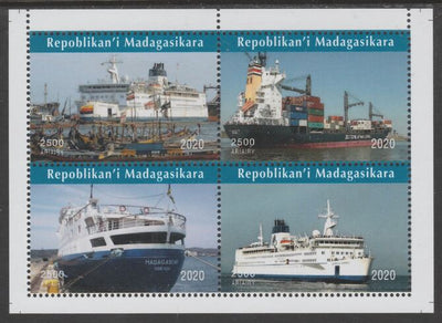 Madagascar 2020 Shipping perf sheetlet containing 4 values unmounted mint. Note this item is privately produced and is offered purely on its thematic appeal, it has no postal validity