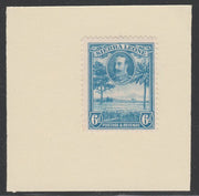 Sierra Leone 1932 KG5 Pictorial 6d light blue SG 162 on piece with full strike of Madame Joseph forged postmark type 393