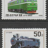 North Korea 1996 Railway Locomotives perf set of 2 unmounted mint