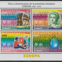 Chad 2006 - 50th Anniv of EUROPA #2 perf sheetlet containing 4 values unmounted mint