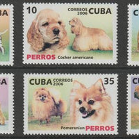 Cuba 2006 Dogs perf set of 6 values unmounted mint