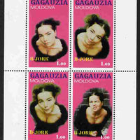 Moldova 1999 Bjork perf sheetlet containing 4 values unmounted mint