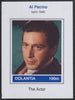 Dolantia (Fantasy) Al Pacino imperf deluxe sheetlet on glossy card (75 x 103 mm) unmounted mint