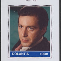 Dolantia (Fantasy) Al Pacino imperf deluxe sheetlet on glossy card (75 x 103 mm) unmounted mint