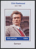 Dolantia (Fantasy) Clint Eastwood imperf deluxe sheetlet on glossy card (75 x 103 mm) unmounted mint