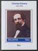 Dolantia (Fantasy) Charles Dickens imperf deluxe sheetlet on glossy card (75 x 103 mm) unmounted mint