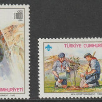 Turkey 1992 Mountaineering & Scouts perf set of 2 unmounted mint, SG 3169-79