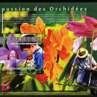 Guinea - Conakry 2010 The Passion of Orchids perf m/sheet unmounted mint